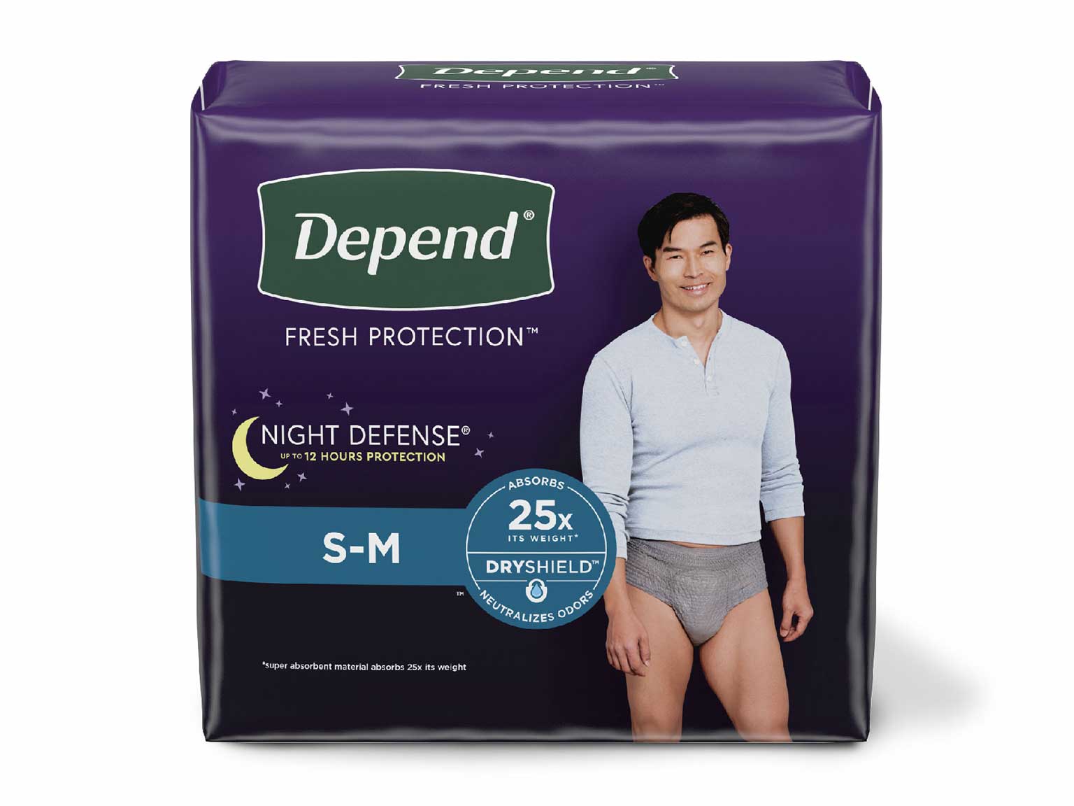 Depend® Incontinence Night Defense® Underwear for Men